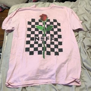 Neff rose checkered pink t-shirt